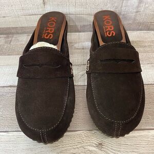 KORS by Michael Kors Wellesley chocolate sport Sue size 9 suede